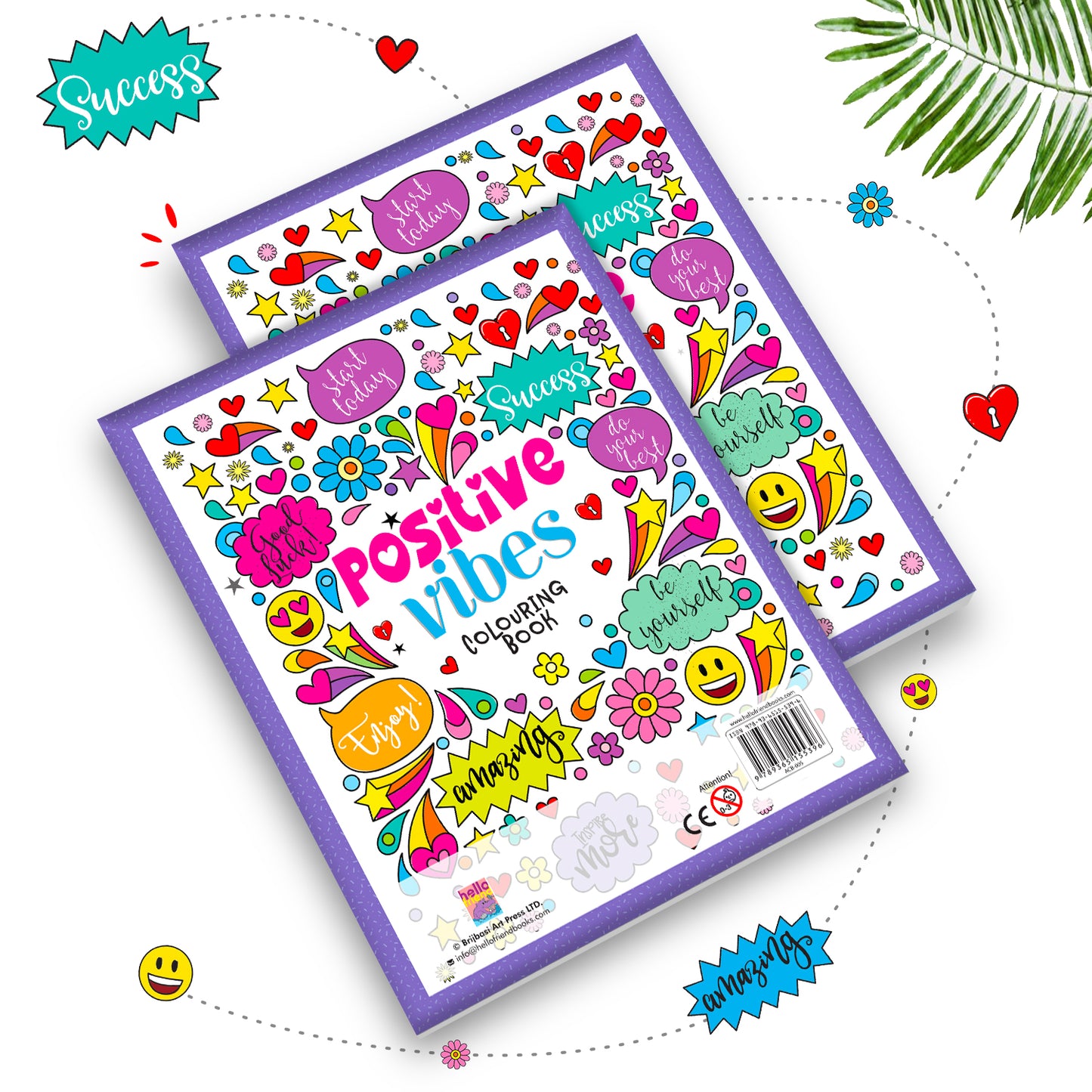 Positive Vibes Motivation Creative Coloring Book for Calmness and Stress Relief