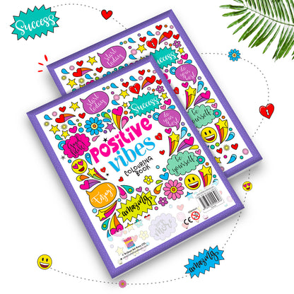 Positive Vibes Motivation Creative Coloring Book for Calmness and Stress Relief