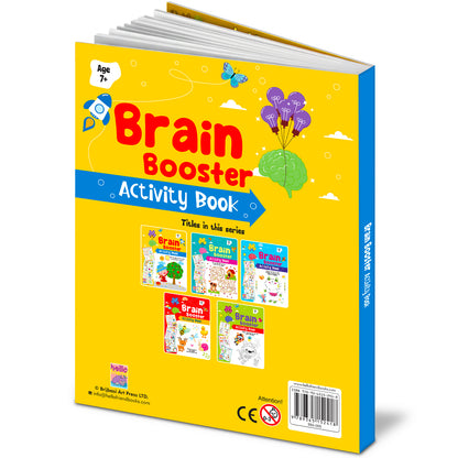 Brain Booster Activity Book 3 (Age 7+) | Educational Puzzle & Logic Activity Book for Kids