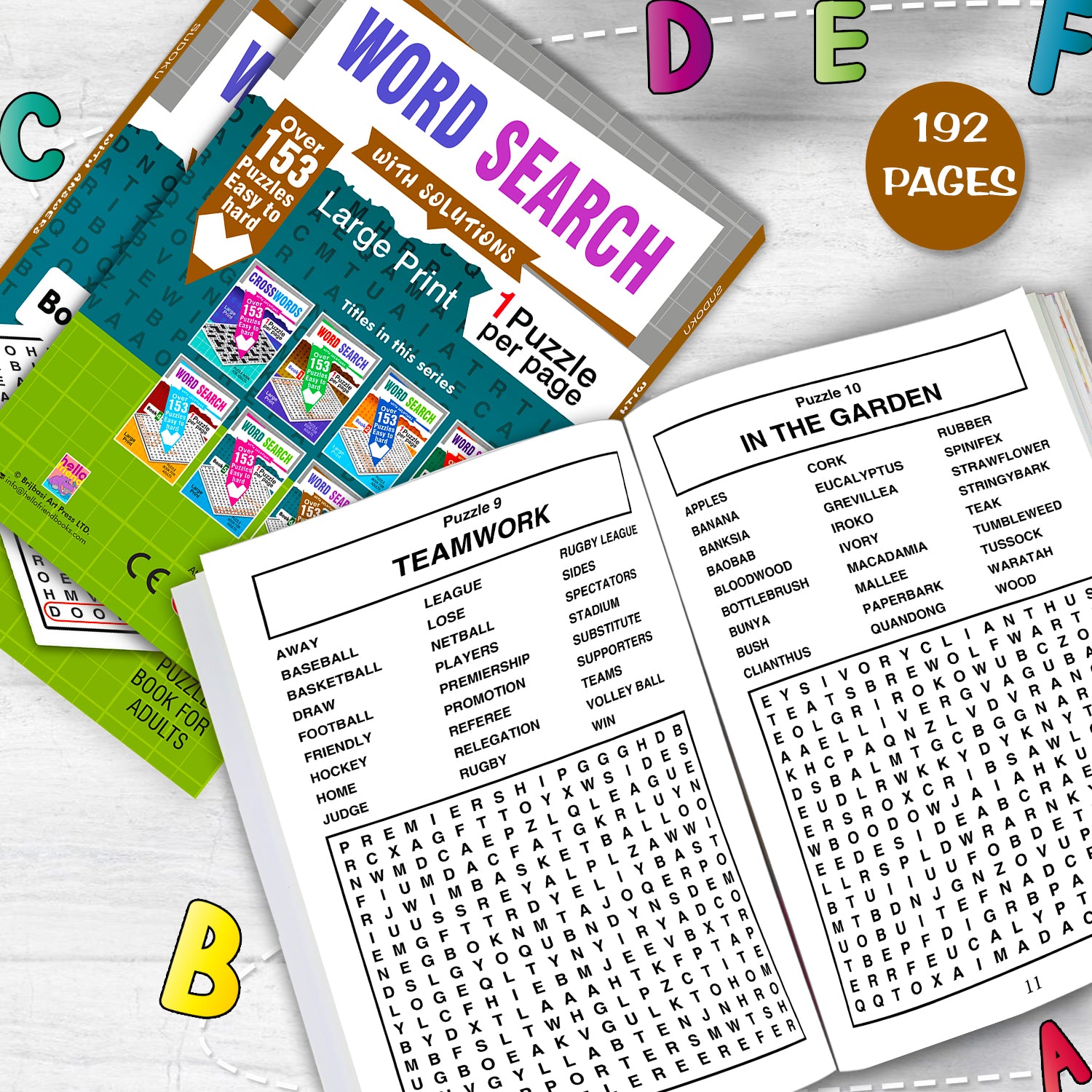 Word Search Puzzles Book 6 with Solutions - Back Cover