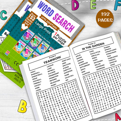 Word Search Puzzles Book 6 with Solutions - Back Cover