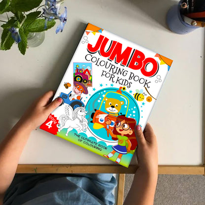 Jumbo Colouring Book 4 - Activity Colouring Book for 3 to 6 years kids