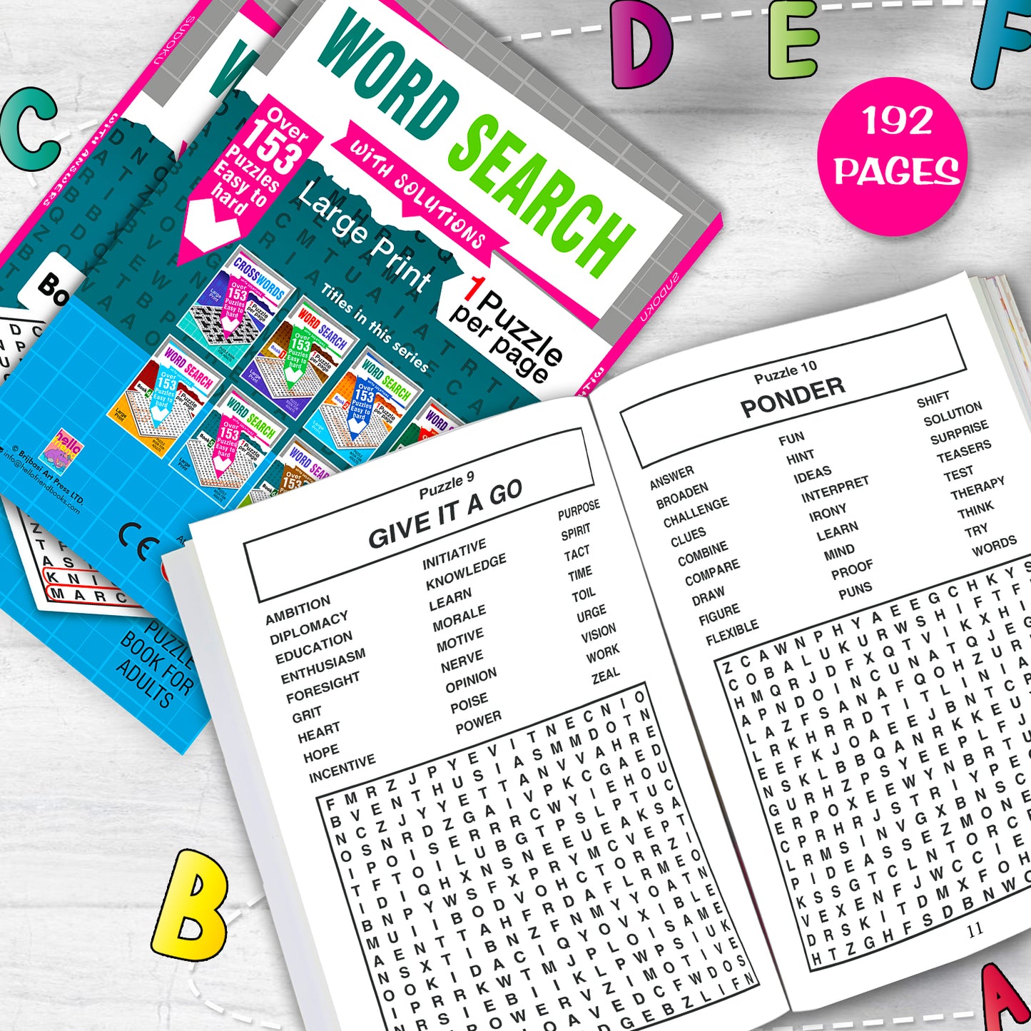 Word Search Puzzles Book 5 with Solutions - Additional Interior Pages