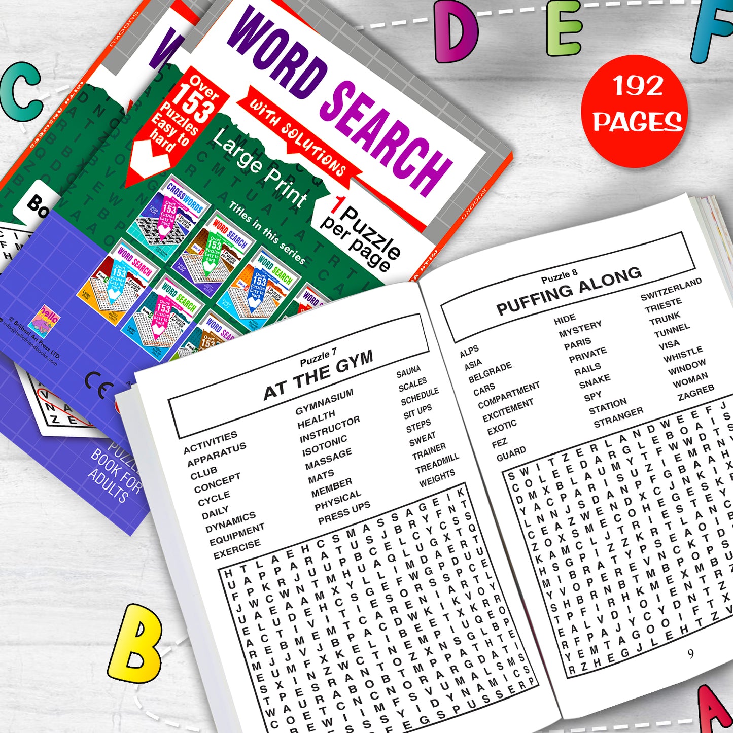 Word Search Puzzles Book 3 with Solutions - Back Cover