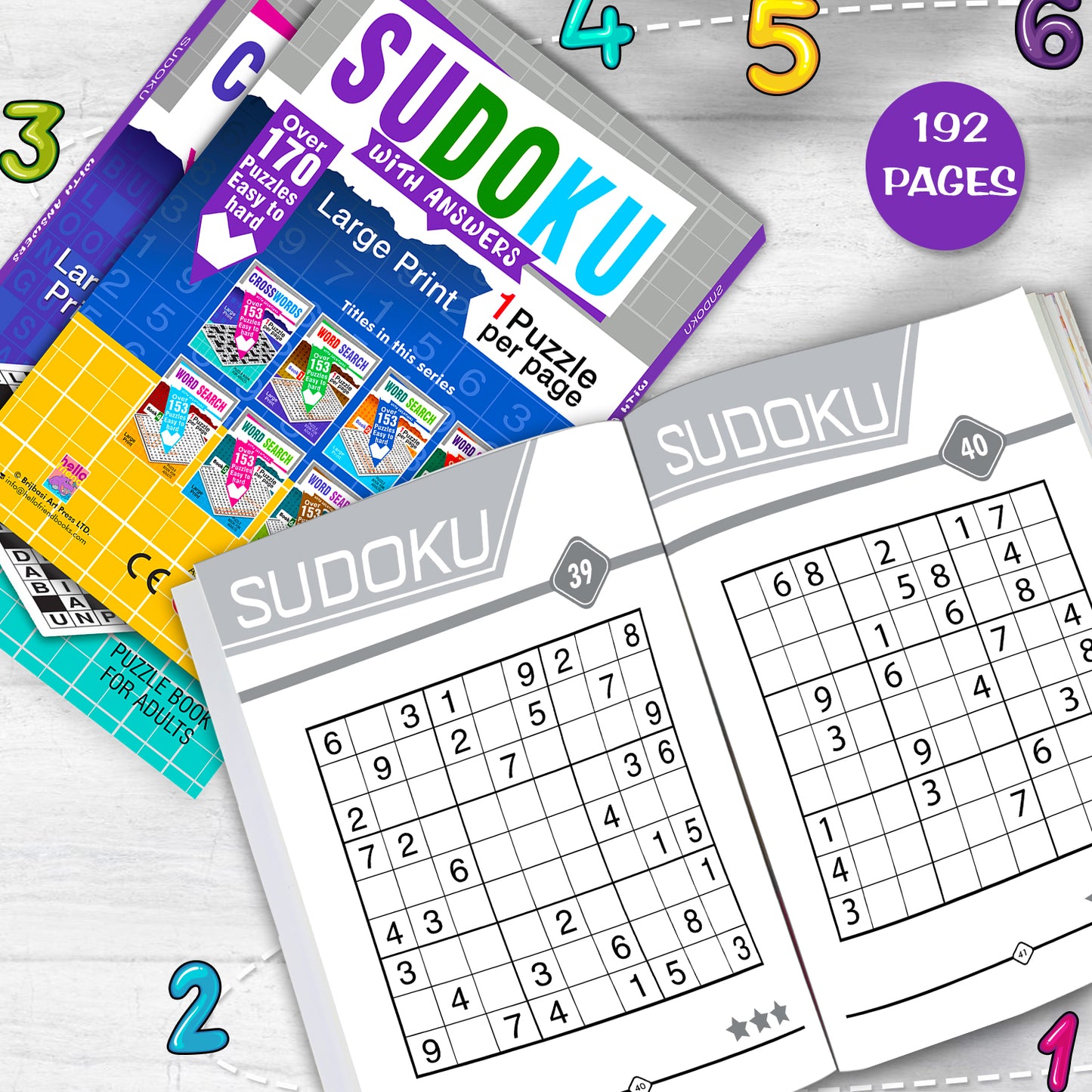 Sudoku Puzzles Book with Solutions - Back Cover