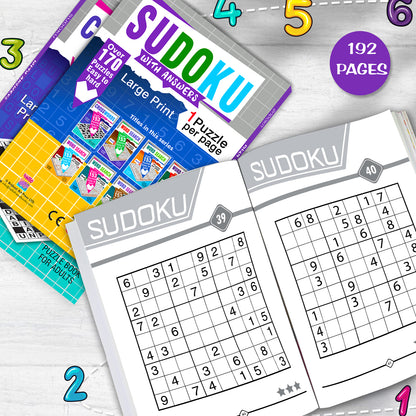 Sudoku Puzzles Book with Solutions - Back Cover