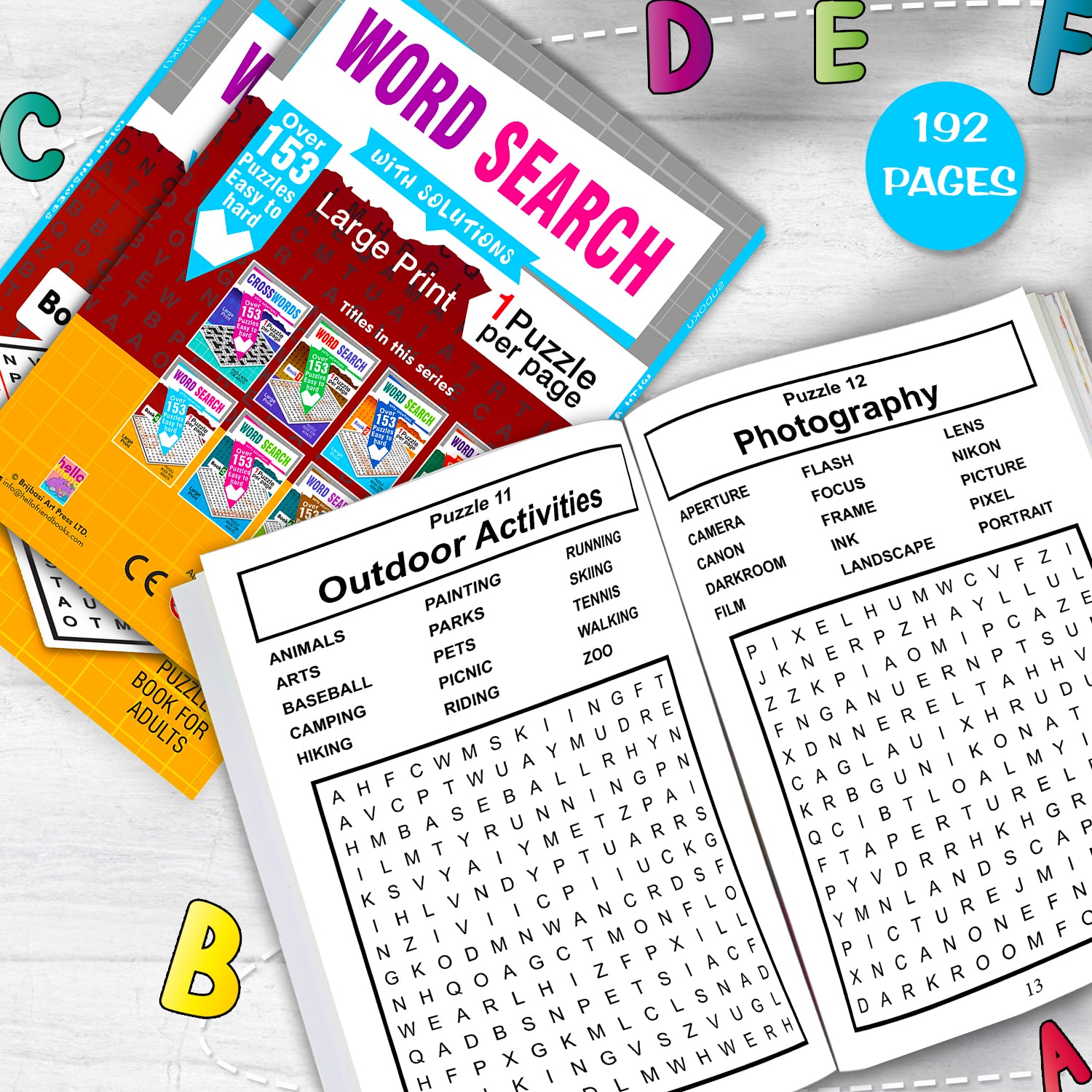 Word Search Puzzles Book 4 with Solutions - Back Cover