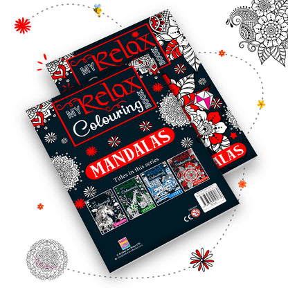 My Relax Colouring Mandala Book | Mindful Mandala Coloring Book for Kids | Creative & Stress Relief Activity Book