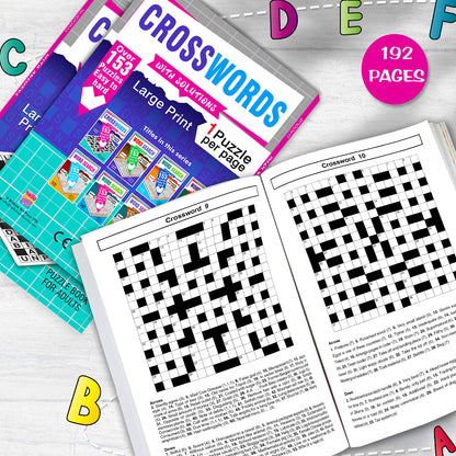 Crossword Puzzles Book with Solutions - Back Cover