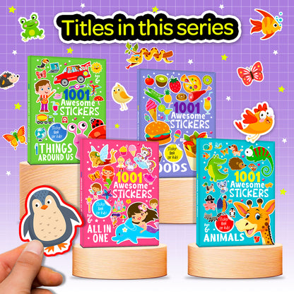 1001 Awesome Stickers – Animals | Mega Sticker Activity Book for Kids | Creative Play & Fun Learning