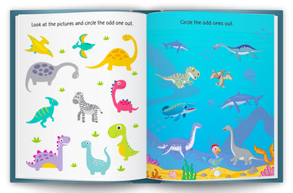 Dinosaur Stickers & Activity Book – Puffy Stickers | Fun Sticker Activity Book for Kids | Creative Play