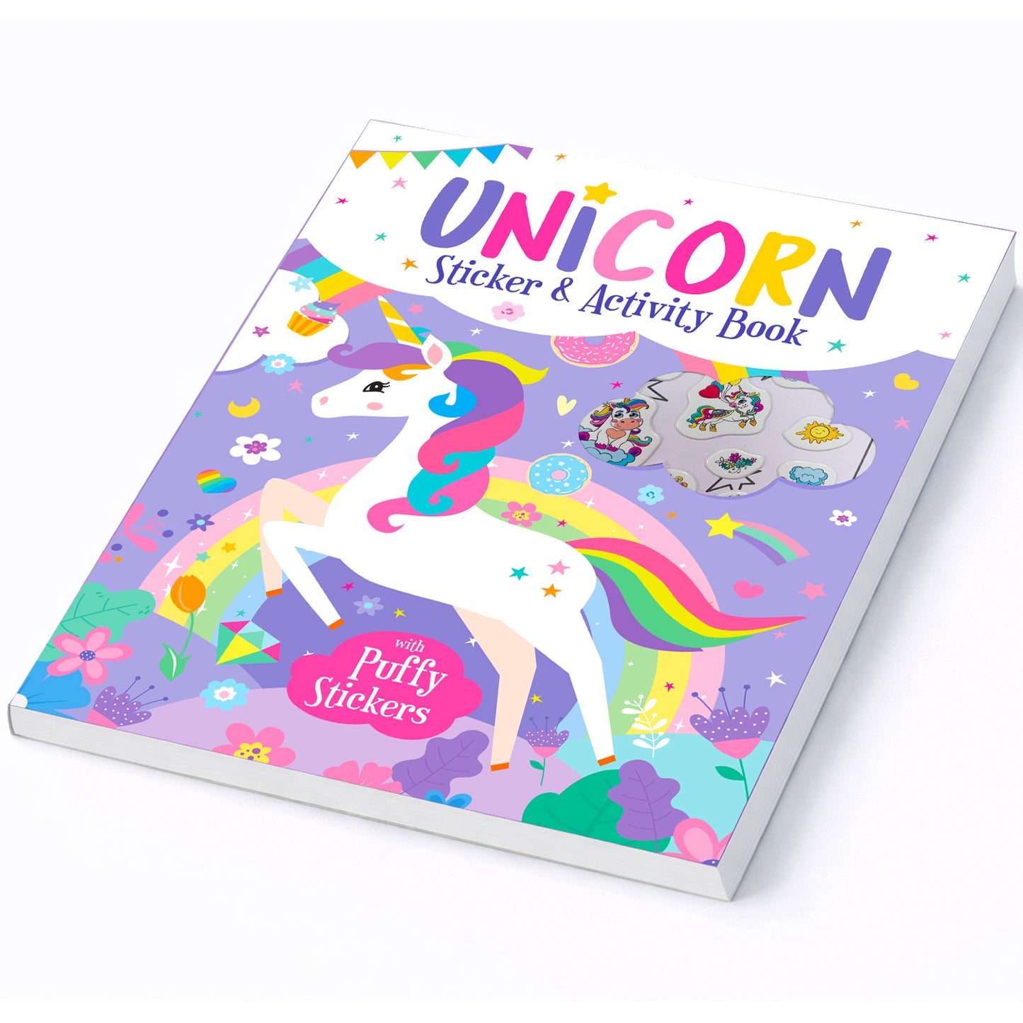 Unicorn Stickers & Activity Book – Puffy Stickers | Fun Sticker Activity Book for Kids | Creative Play