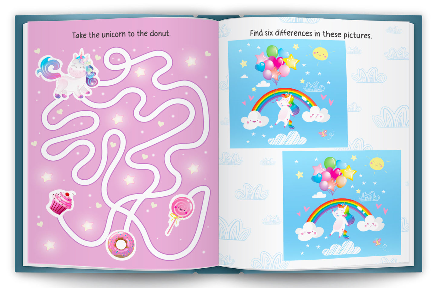 Unicorn Stickers & Activity Book – Puffy Stickers | Fun Sticker Activity Book for Kids | Creative Play