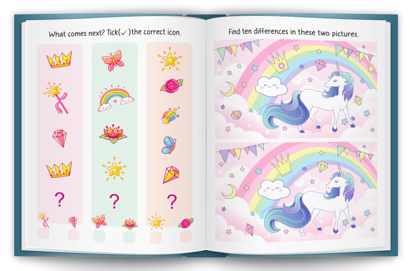 Unicorn Stickers & Activity Book – Puffy Stickers | Fun Sticker Activity Book for Kids | Creative Play