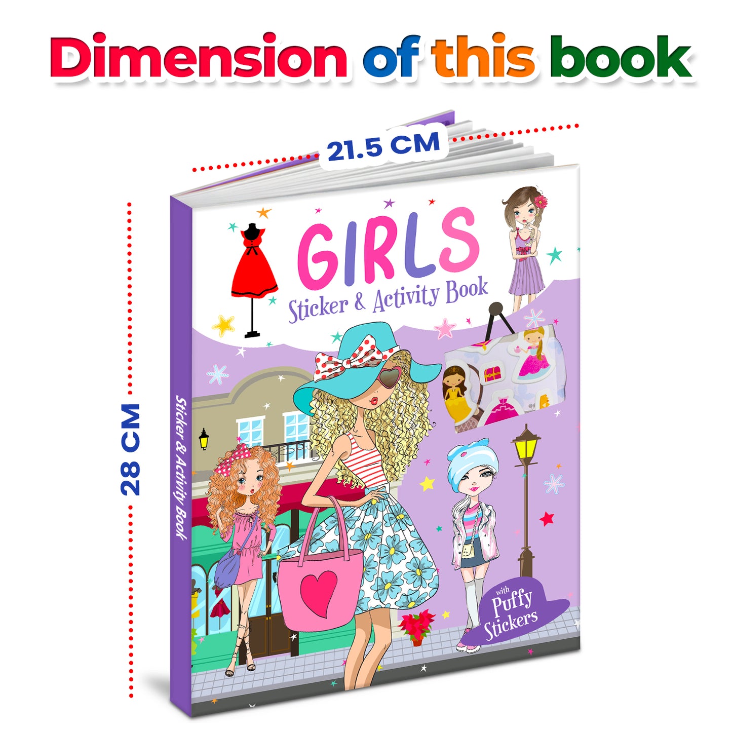 Girls stickers and actvity book - puffy stickers
