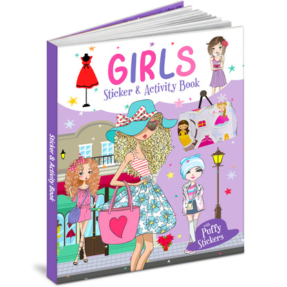 Girls stickers and actvity book - puffy stickers