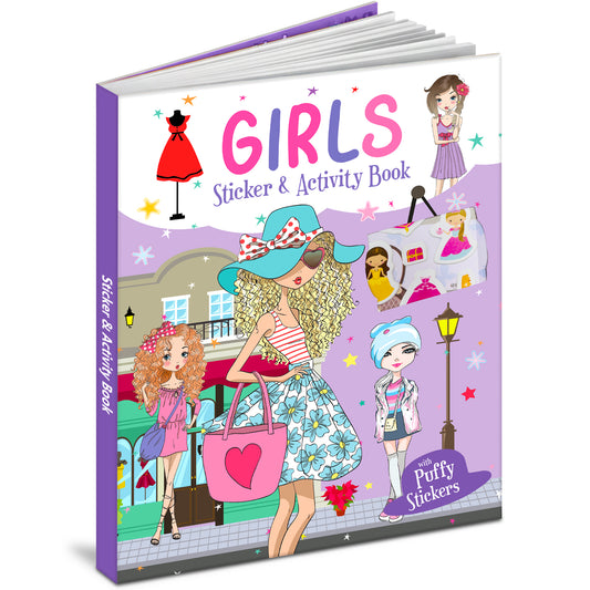 Girls stickers and actvity book - puffy stickers
