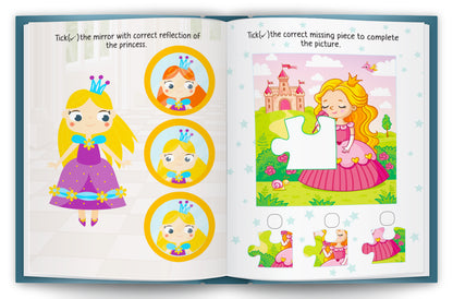 Princess Stickers & Activity Book – Puffy Stickers | Fun Sticker Activity Book for Kids | Creative Play
