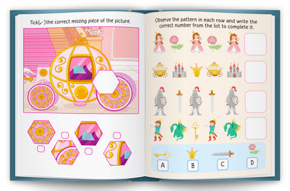 Princess Stickers & Activity Book – Puffy Stickers | Fun Sticker Activity Book for Kids | Creative Play