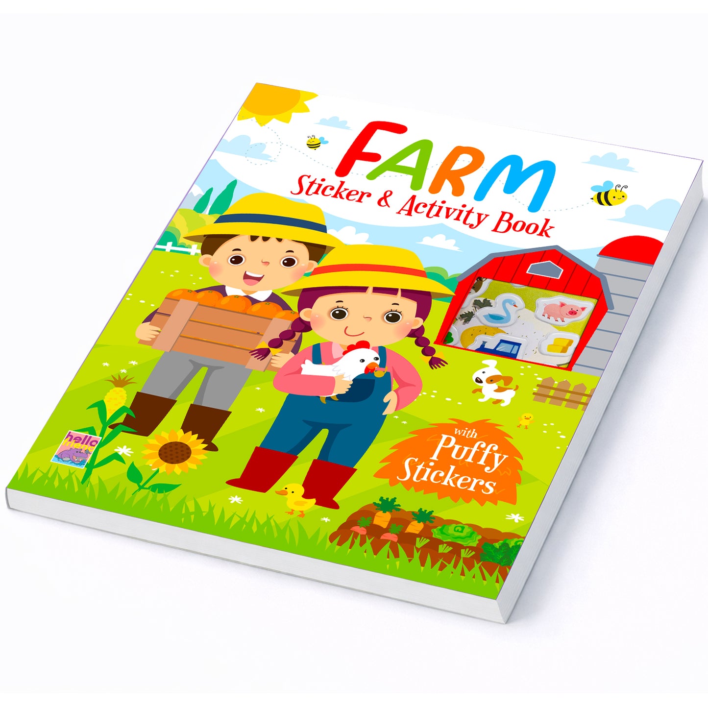 Farm Stickers & Activity Book – Puffy Stickers | Fun Sticker Activity Book for Kids | Creative Play