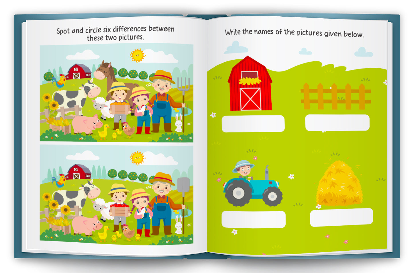 Farm Stickers & Activity Book – Puffy Stickers | Fun Sticker Activity Book for Kids | Creative Play