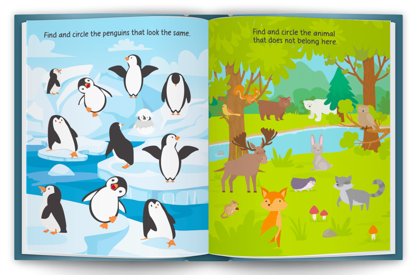 Animals Stickers & Activity Book – Puffy Stickers | Fun Sticker Activity Book for Kids | Creative Play