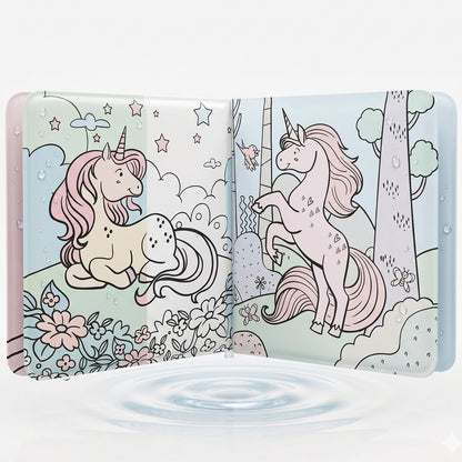 Magical Unicorns Bath Book | Waterproof Soft Bath Book for Babies & Toddlers | Interactive Bath Time Book