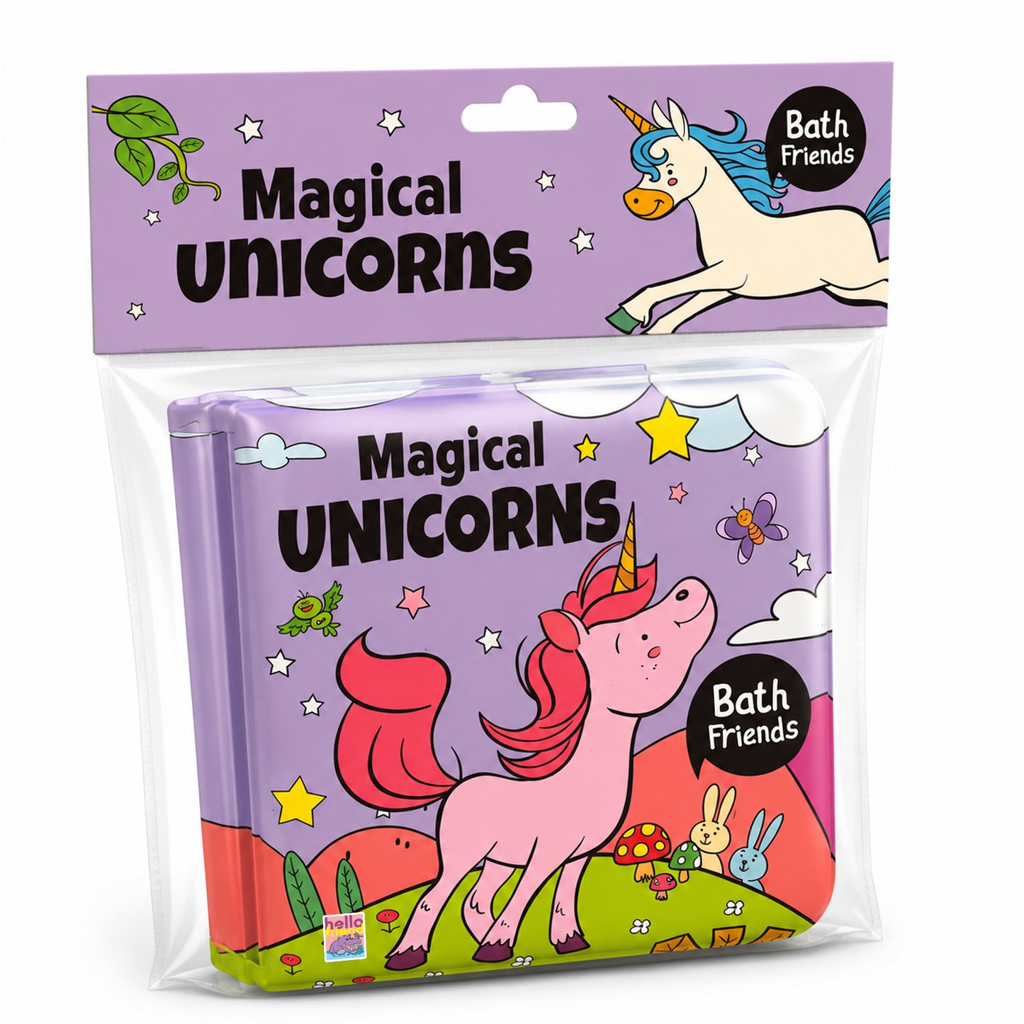 Magical Unicorns Bath Book | Waterproof Soft Bath Book for Babies & Toddlers | Interactive Bath Time Book