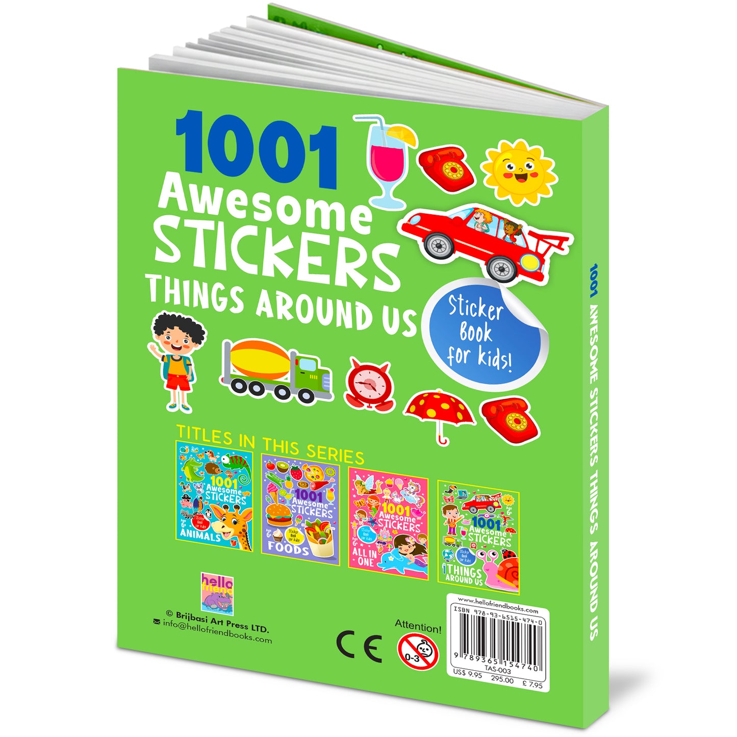 1001 Awesome Stickers – Things Around Us | Mega Sticker Activity Book for Kids | Creative Play & Fun Learning