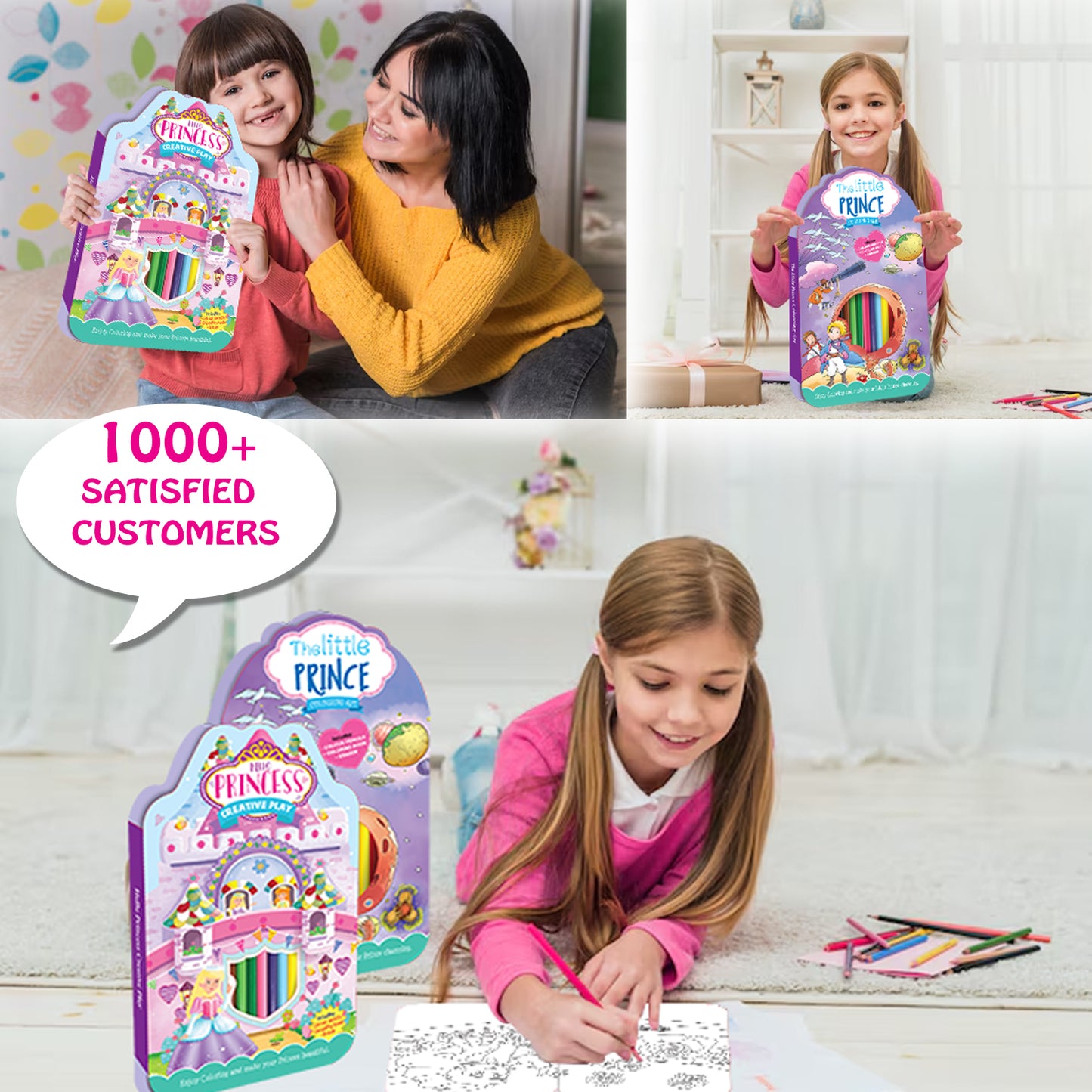 Hello Princess Colouring Kit | Princess Coloring & Creative Activity Kit for Kids | Magical Art & Learning Kit