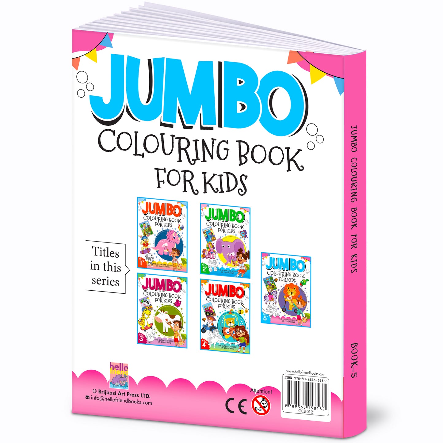 Jumbo Colouring Book 5 | Activity Coloring Book for Kids Aged 3 to 6 Years