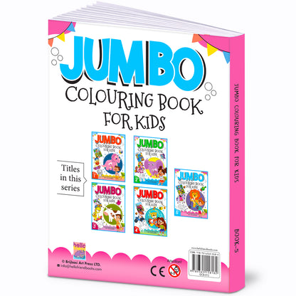 Jumbo Colouring Book 5 | Activity Coloring Book for Kids Aged 3 to 6 Years