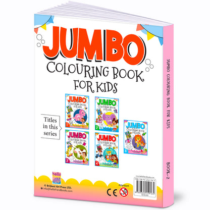 Jumbo Colouring Book -2 Activity Colouring Book for 3 to 6 years kids