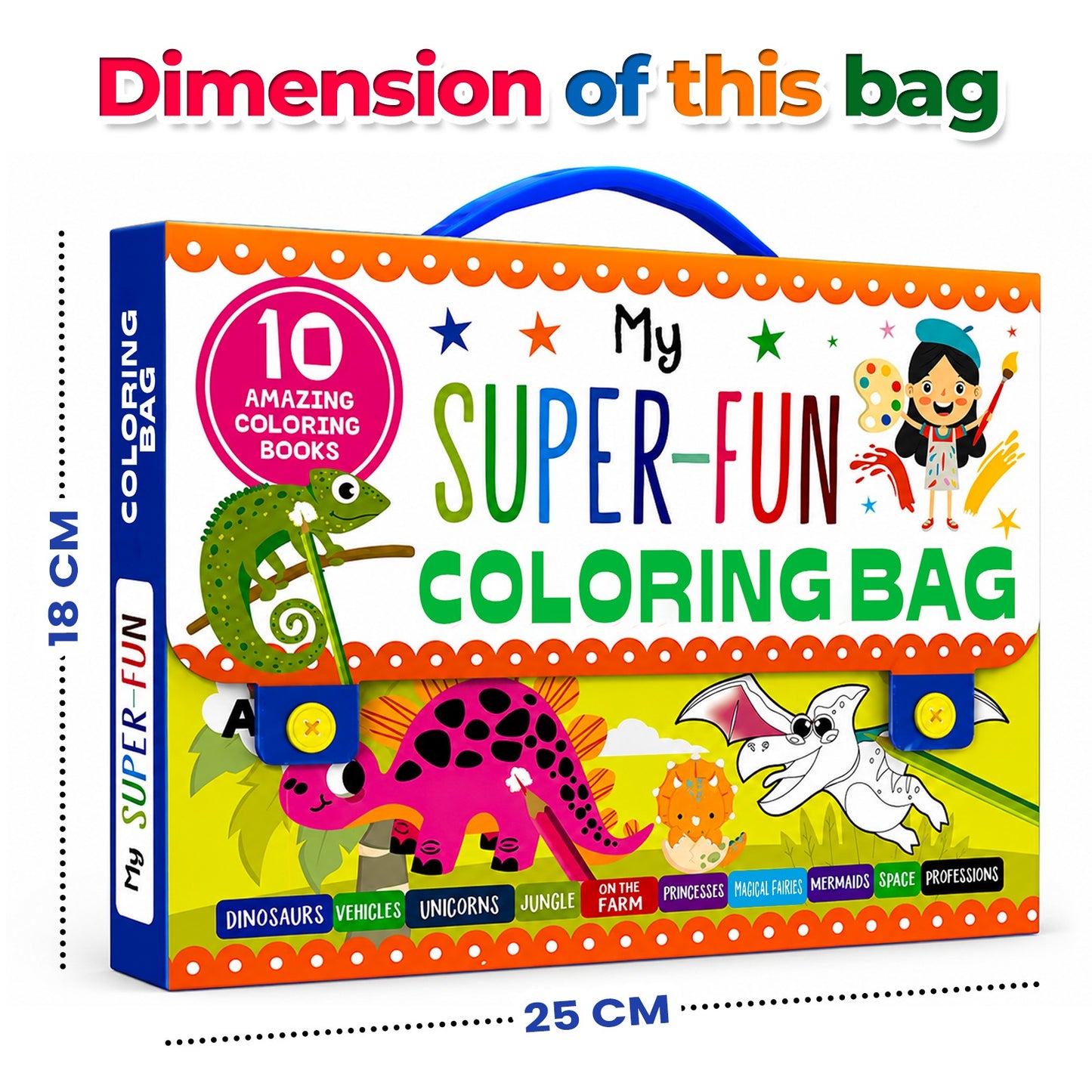 My Super Fun Colouring Bag | Learning Activity Kit for Kids | Creative Colouring & DIY Set