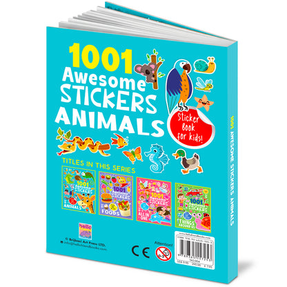 1001 Awesome Stickers – Animals | Mega Sticker Activity Book for Kids | Creative Play & Fun Learning