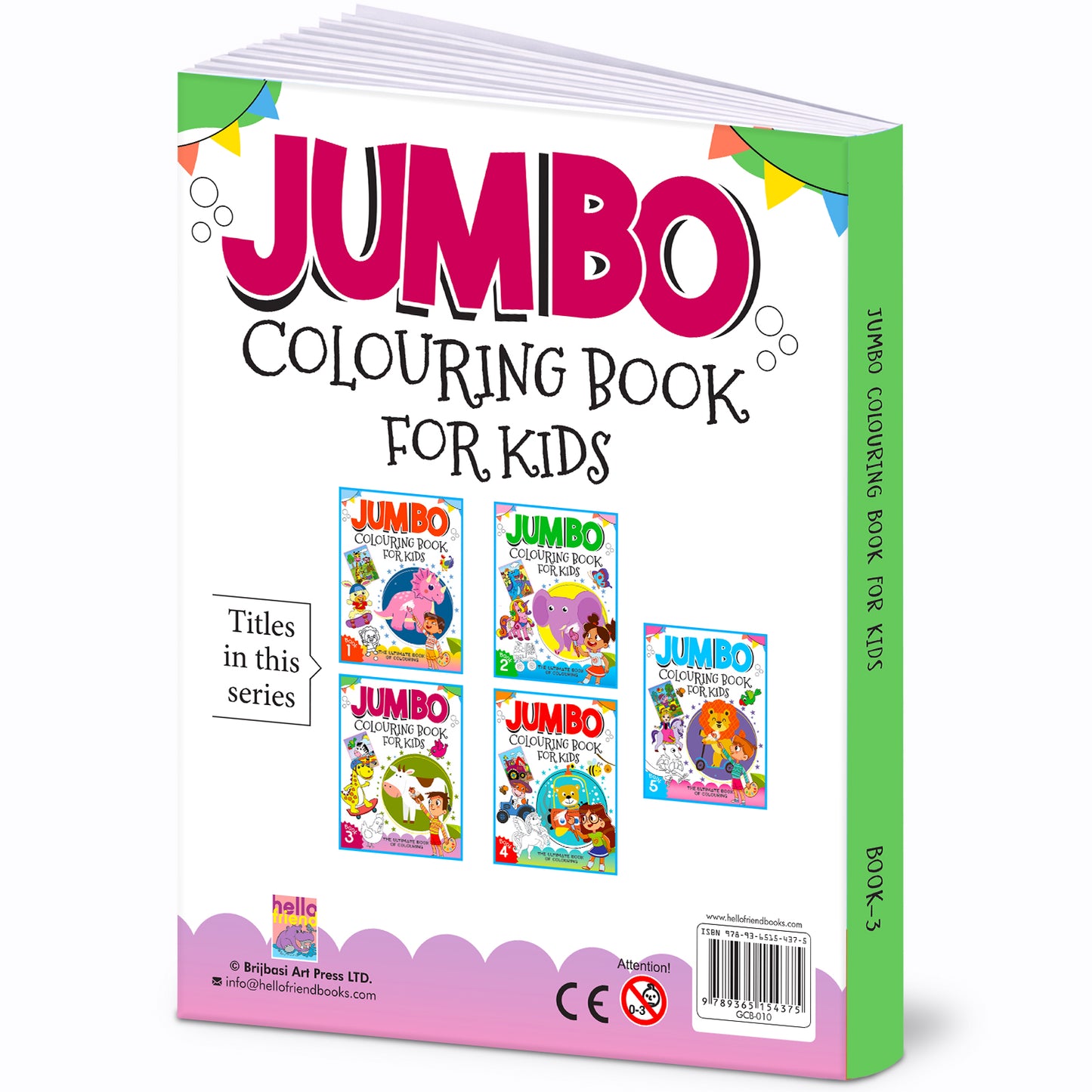 Jumbo Colouring Book 3 - Activity Colouring Book for 3 to 6 years kids