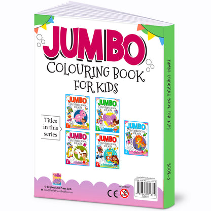 Jumbo Colouring Book 3 - Activity Colouring Book for 3 to 6 years kids