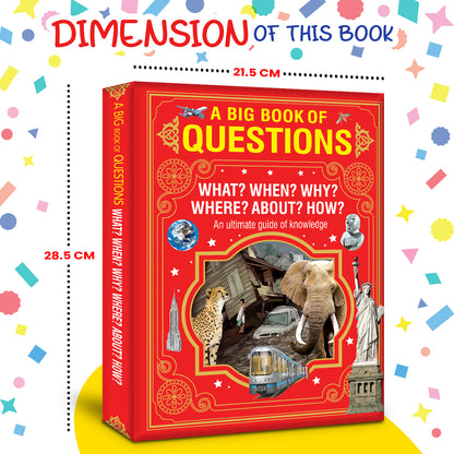 A Big Book of Questions | Illustrated Knowledge Book for Curious Kids | Educational Hardcover Book