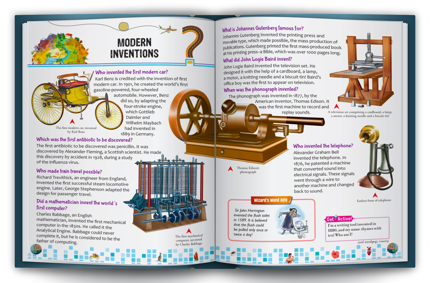 A Big Book of Questions | Illustrated Knowledge Book for Curious Kids | Educational Hardcover Book