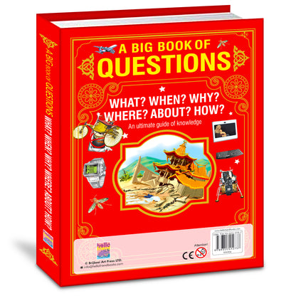 A Big Book of Questions | Illustrated Knowledge Book for Curious Kids | Educational Hardcover Book
