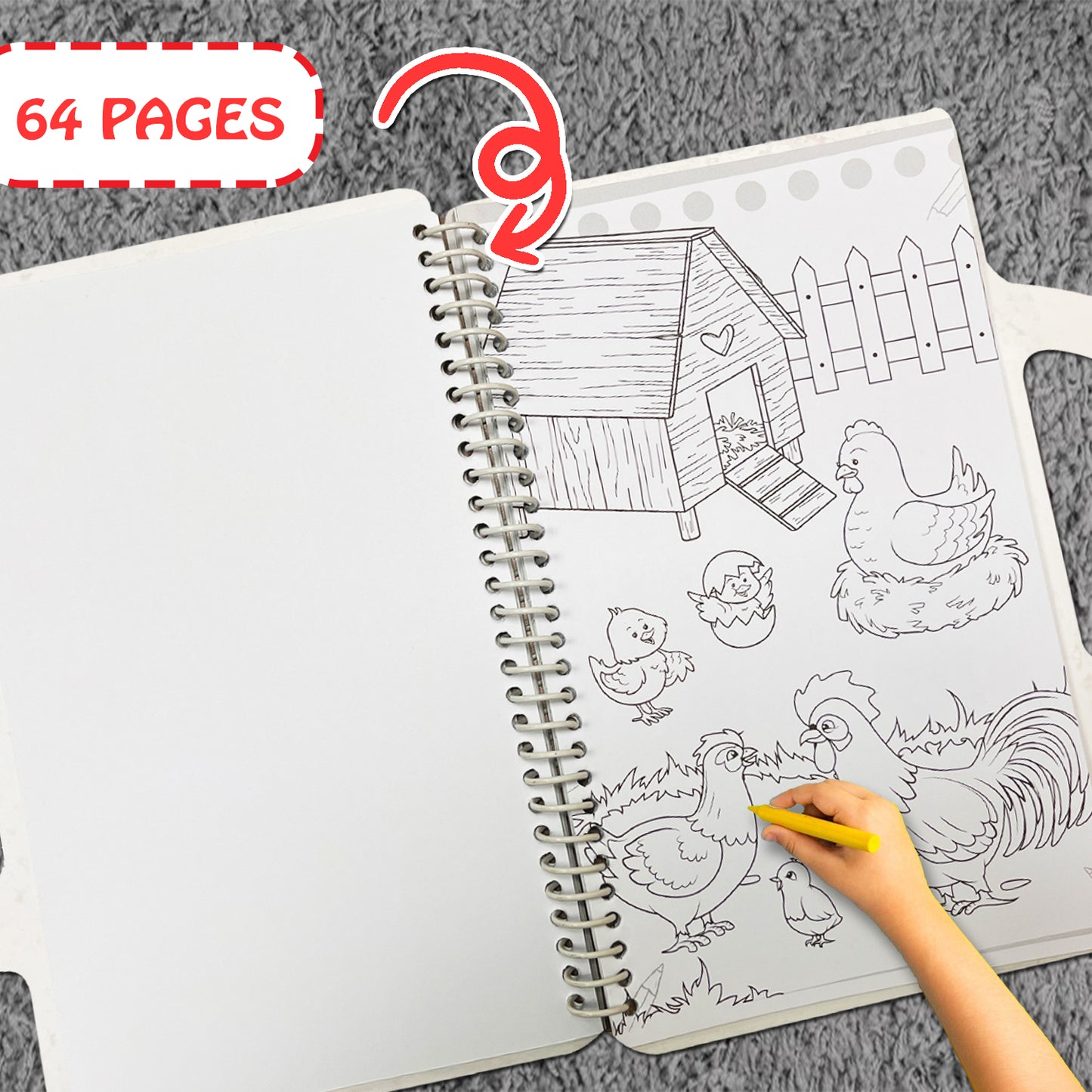 A Day in the Farming Colouring Bag | Farm Coloring & Creative Activity Kit for Kids