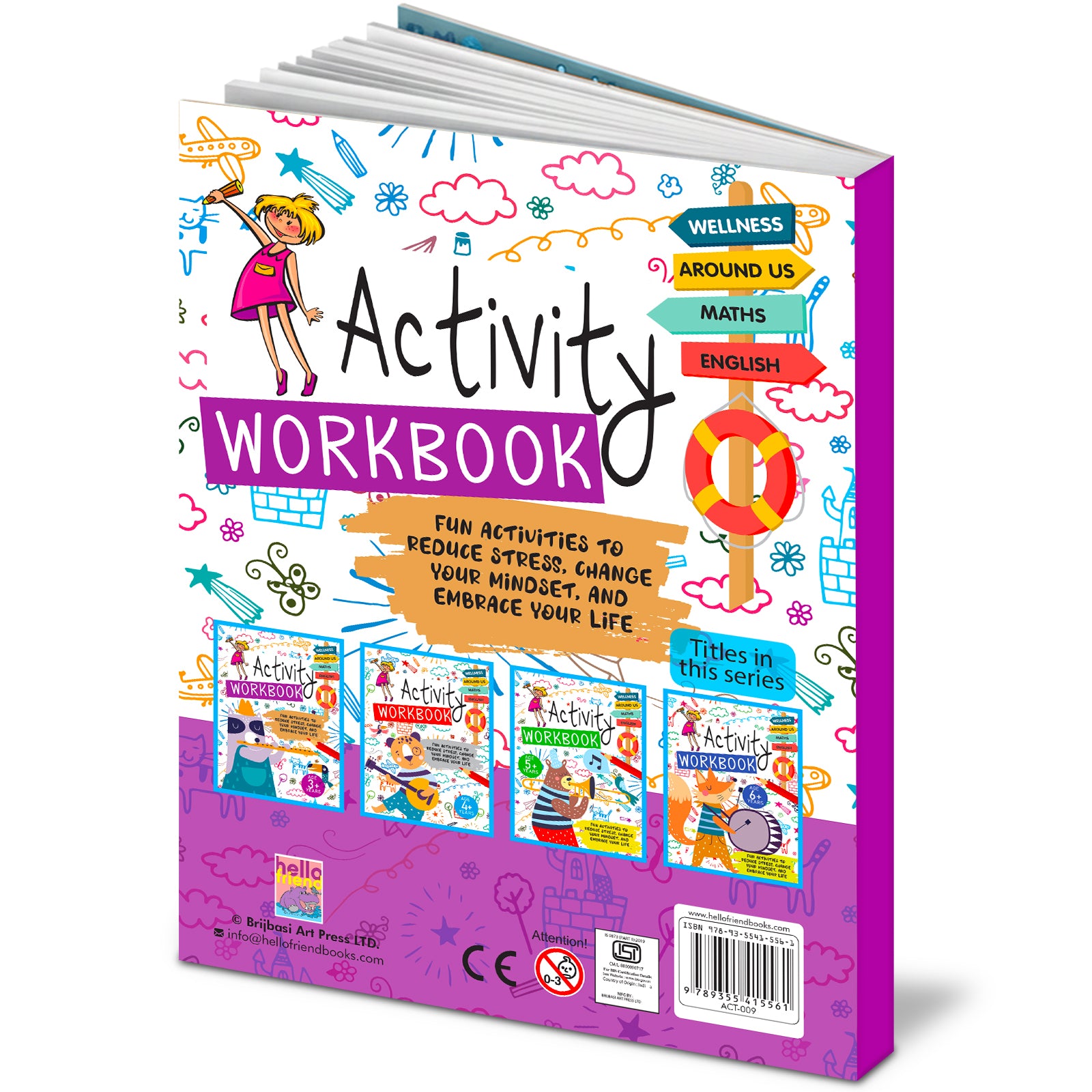 Activity Workbook 3+ Years - Back Cover 3D view