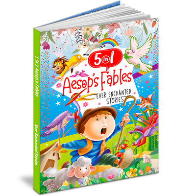 Ever Enchanted Stories: 5 in 1 Aesop's Fables | Illustrated Moral Story Book for Kids