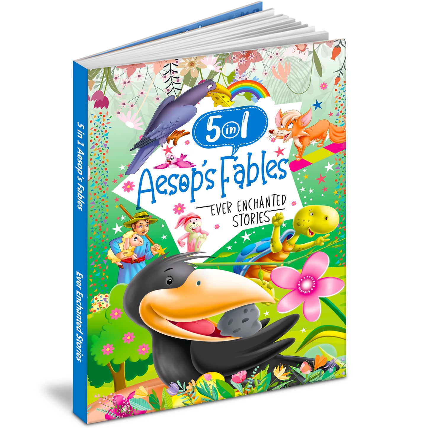 Ever Enchanted Stories: 5 in 1 Aesop's Fables – Book 2 | Illustrated Moral Story Book for Kids