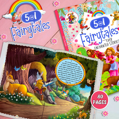 5 in 1 Fairytales Ever Enchanted Stories Book 2 | Illustrated Fairy Tale Collection for Kids
