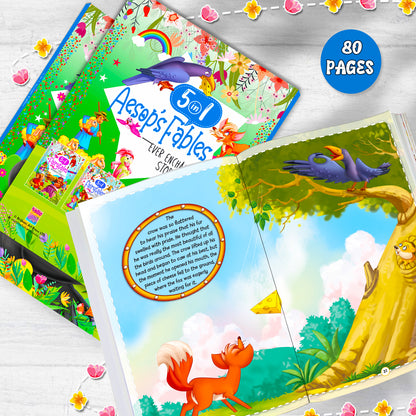 Ever Enchanted Stories: 5 in 1 Aesop's Fables – Book 2 | Illustrated Moral Story Book for Kids