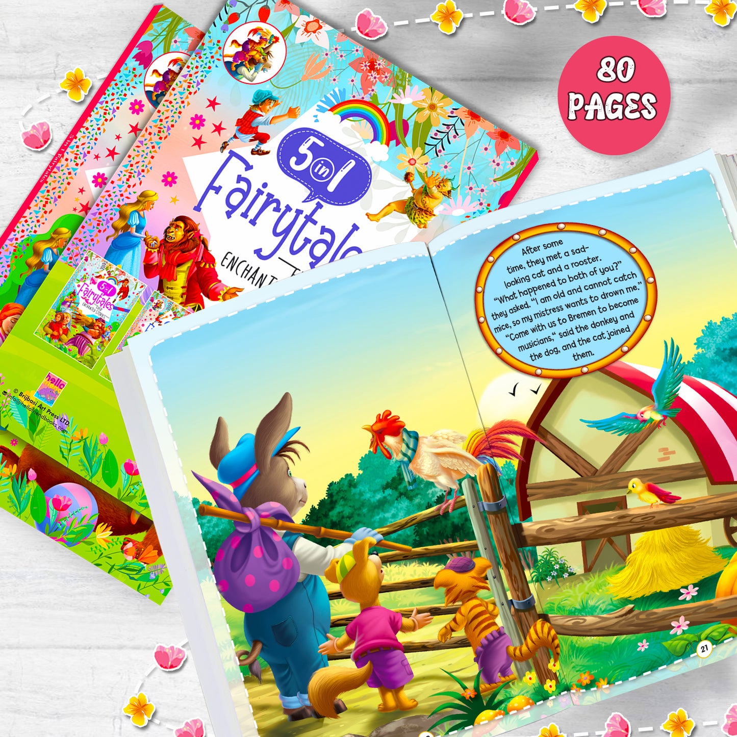 5 in 1 Fairytales Ever Enchanted Stories Book 2 | Illustrated Fairy Tale Collection for Kids