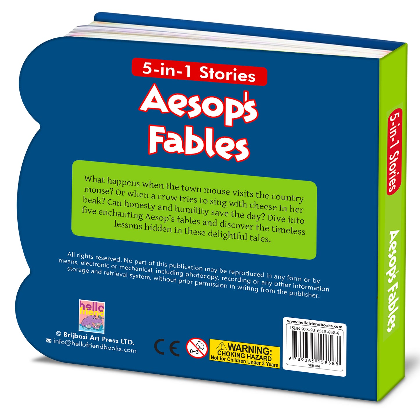 Aesop's Fables | Classic Moral Stories for Kids | Illustrated Board Book for Toddlers & Young Readers