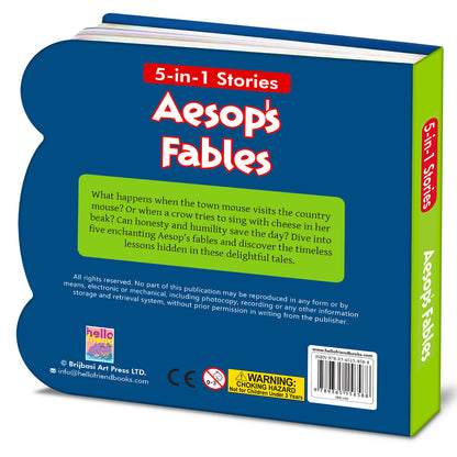 Aesop's Fables | Classic Moral Stories for Kids | Illustrated Board Book for Toddlers & Young Readers
