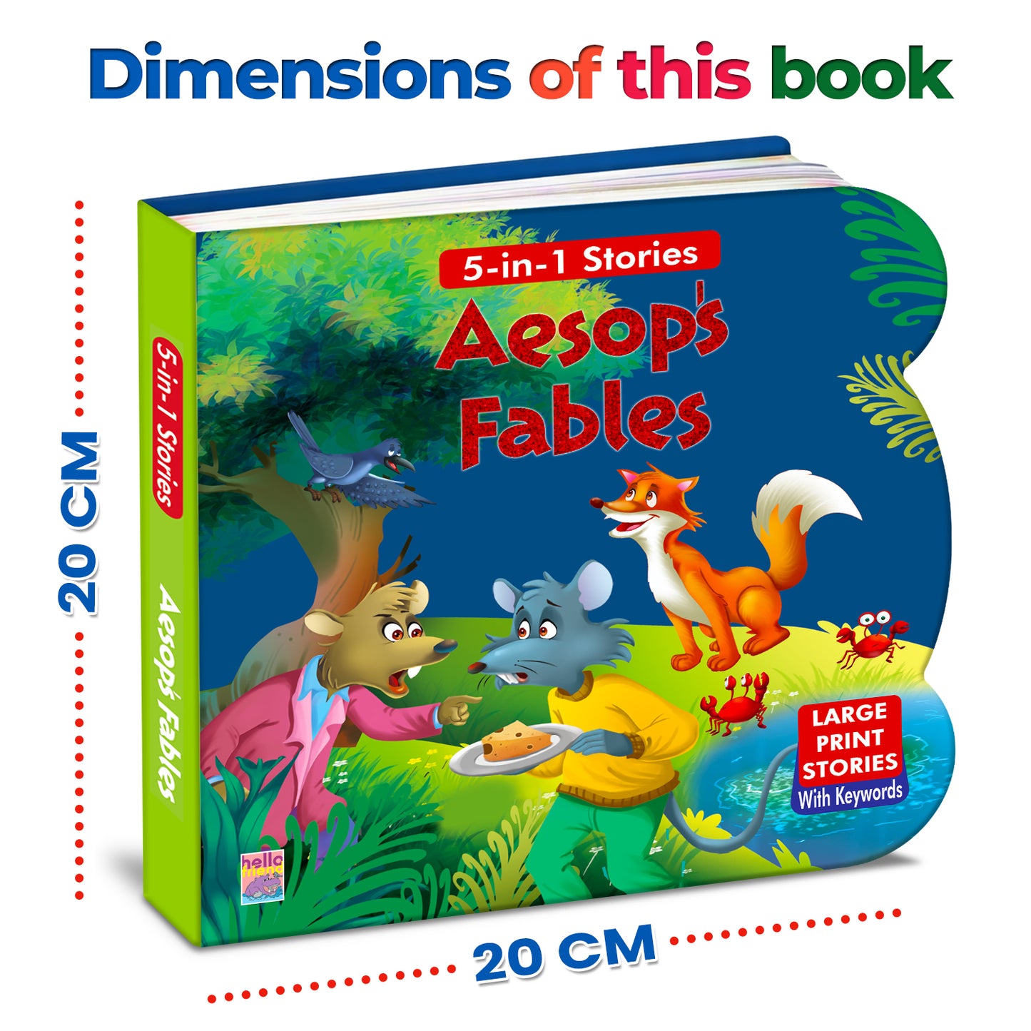 Aesop's Fables | Classic Moral Stories for Kids | Illustrated Board Book for Toddlers & Young Readers